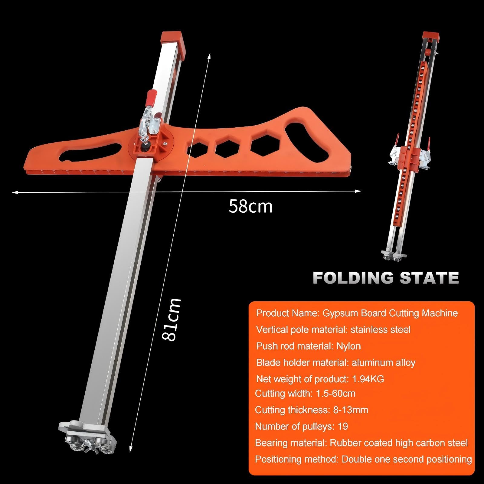 Muscovite drywall cutter showing angle adjustment for precise cuts