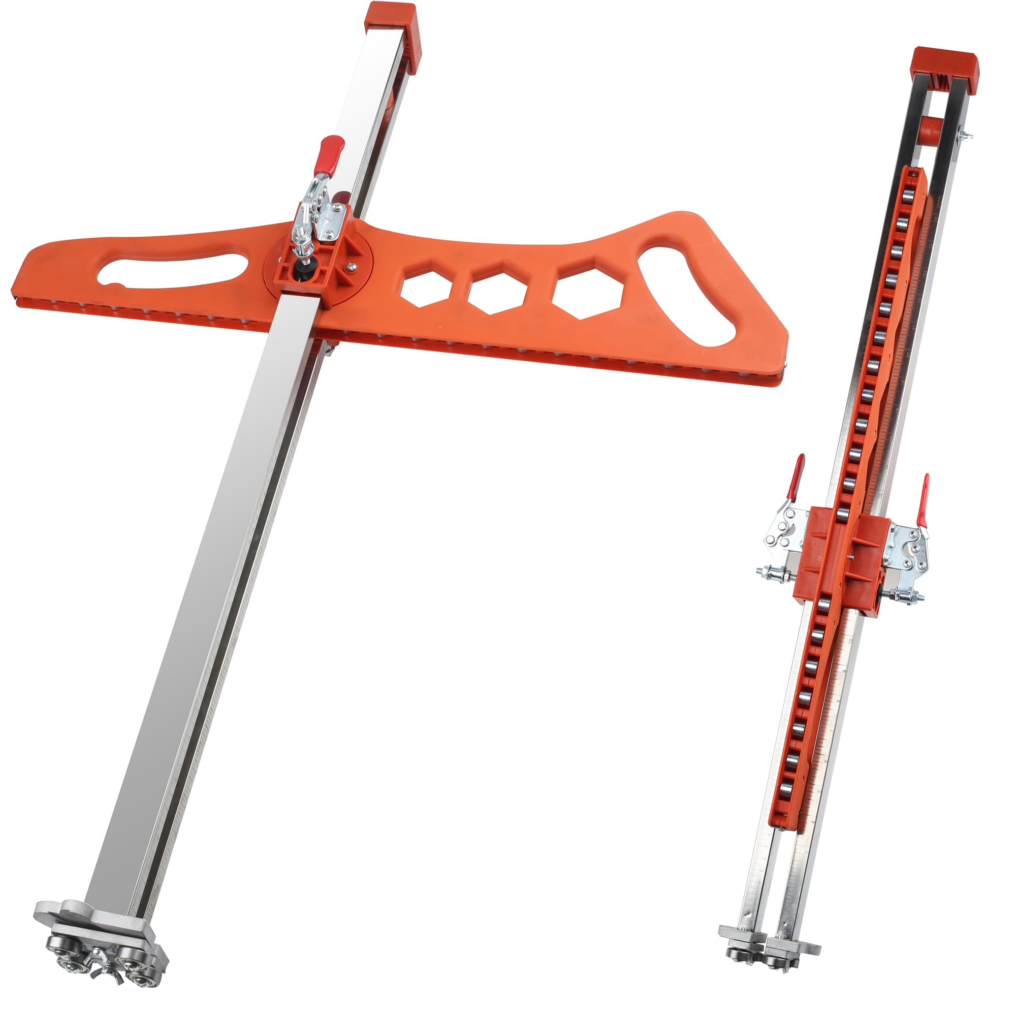 Muscovite drywall cutter folded for compact storage and easy transport