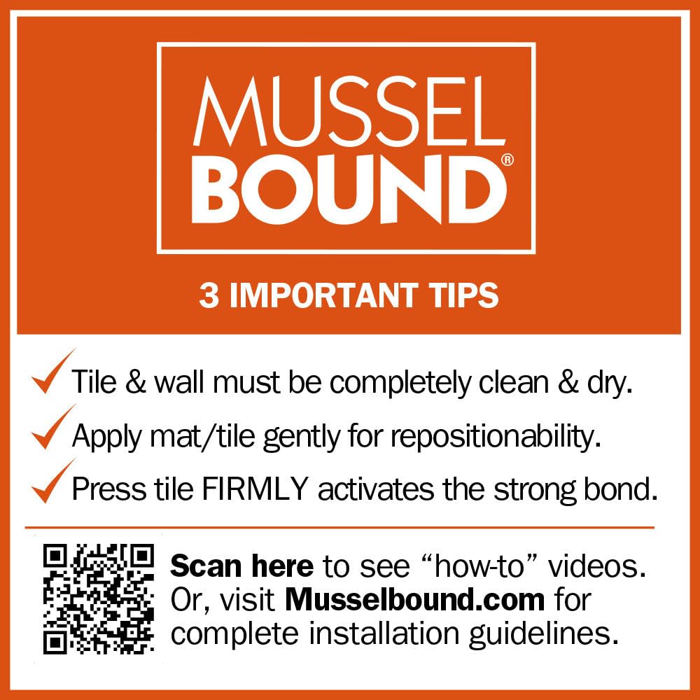 MusselBound Mini Roll with seam tape enables durable, moisture-resistant tile projects.