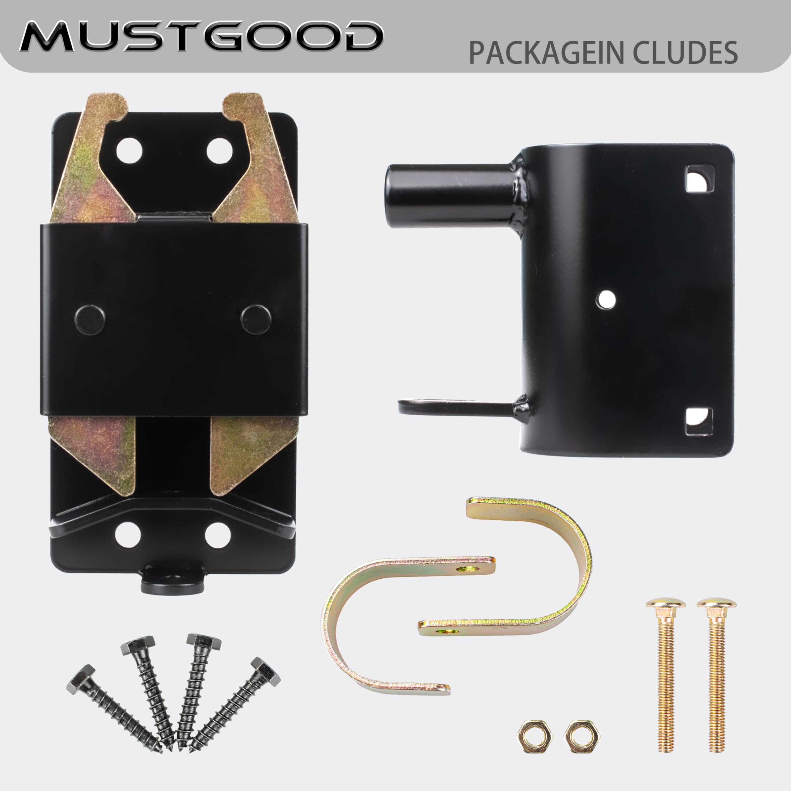 MustGood latch installation on wood or metal gates is straightforward.