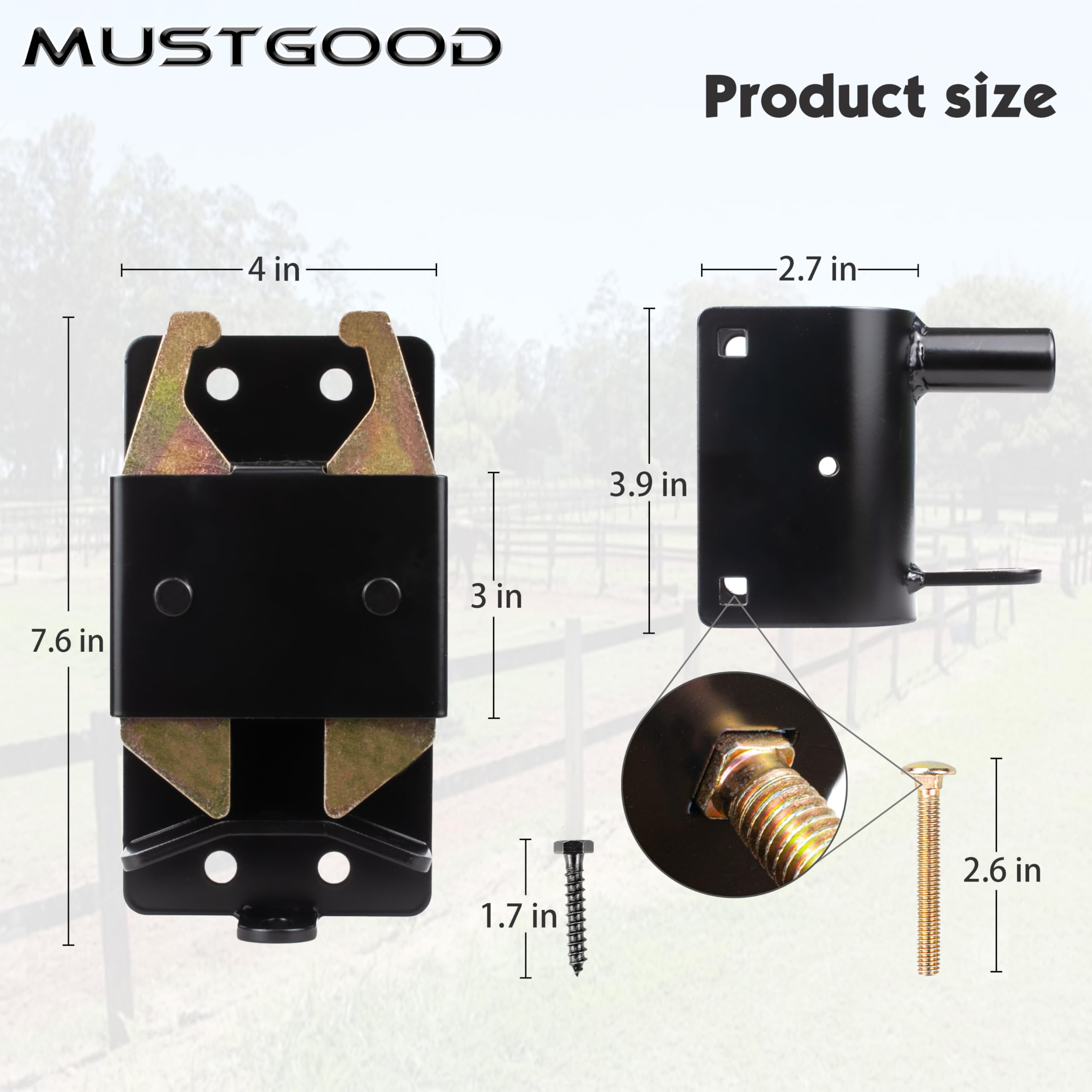 MustGood rust-resistant finish helps endure weather and outdoor use.