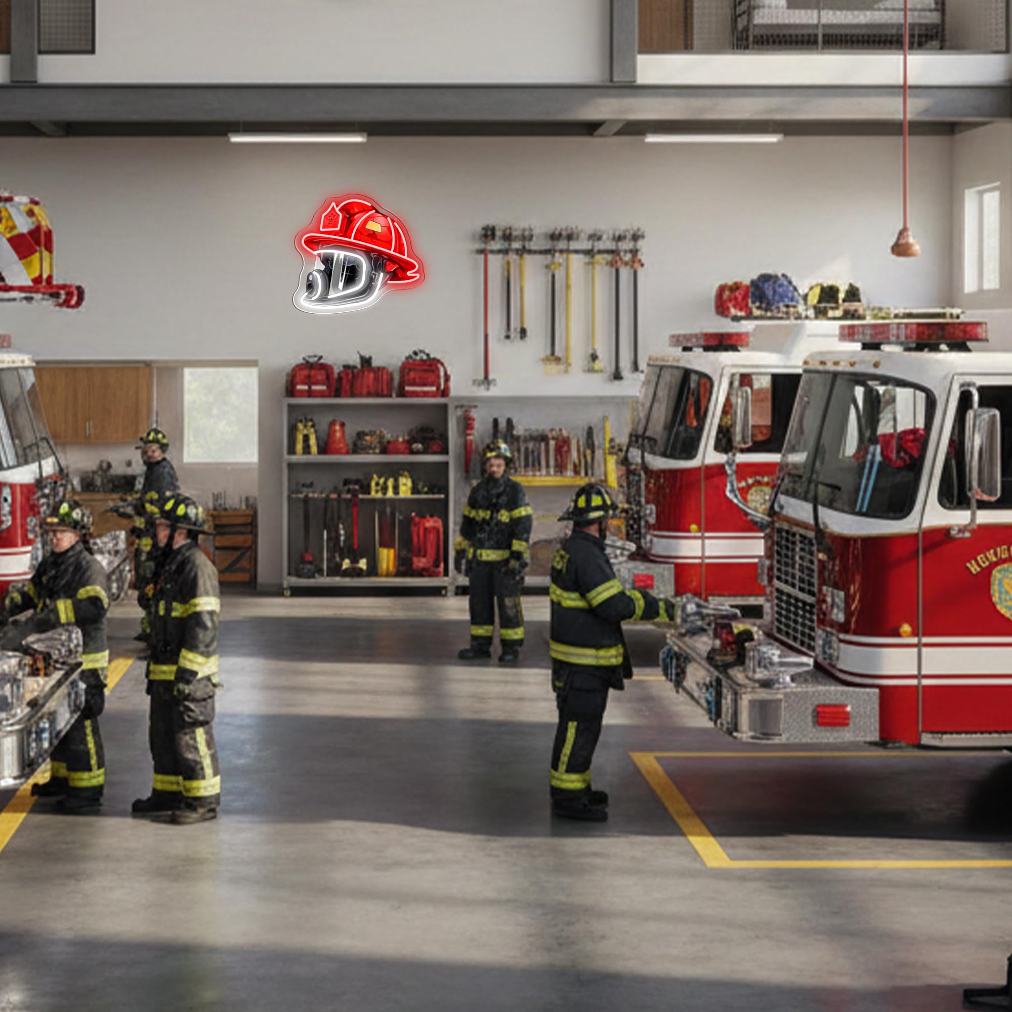 Mutank firefighting gift as a standout wall decor piece.