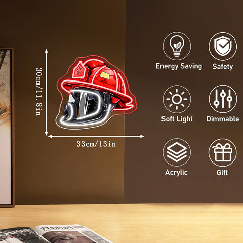 Mutank firehouse wall art in a modern design fits contemporary spaces.