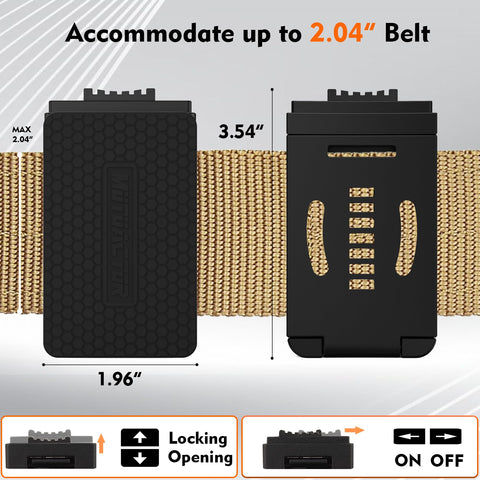 MUTUACTOR hammer-accessory-clip securely holds large tools