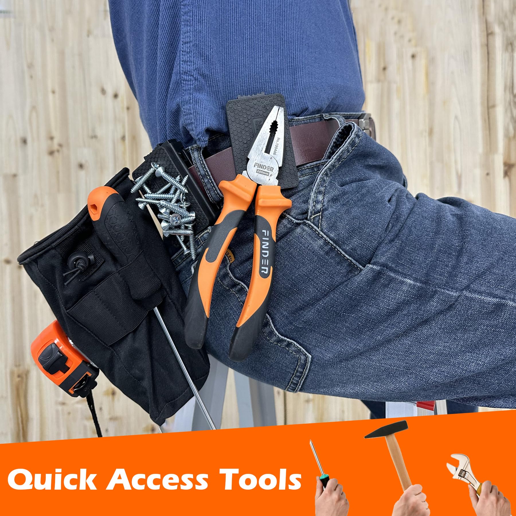 MUTUACTOR magnetic belt clip anti-slip grip for reliable access