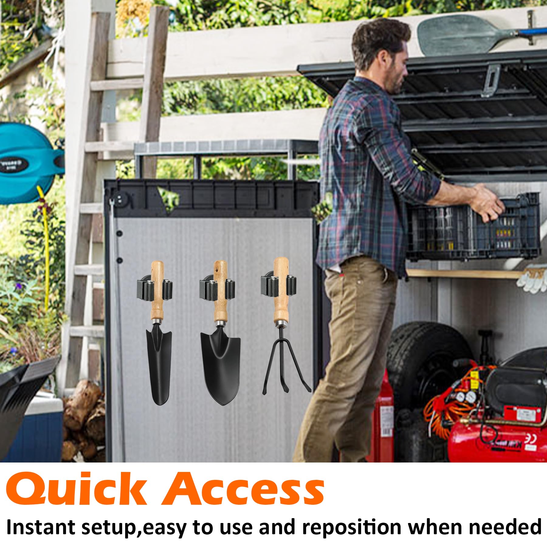 Anti-scratch finish protects surfaces while organizing metal tools