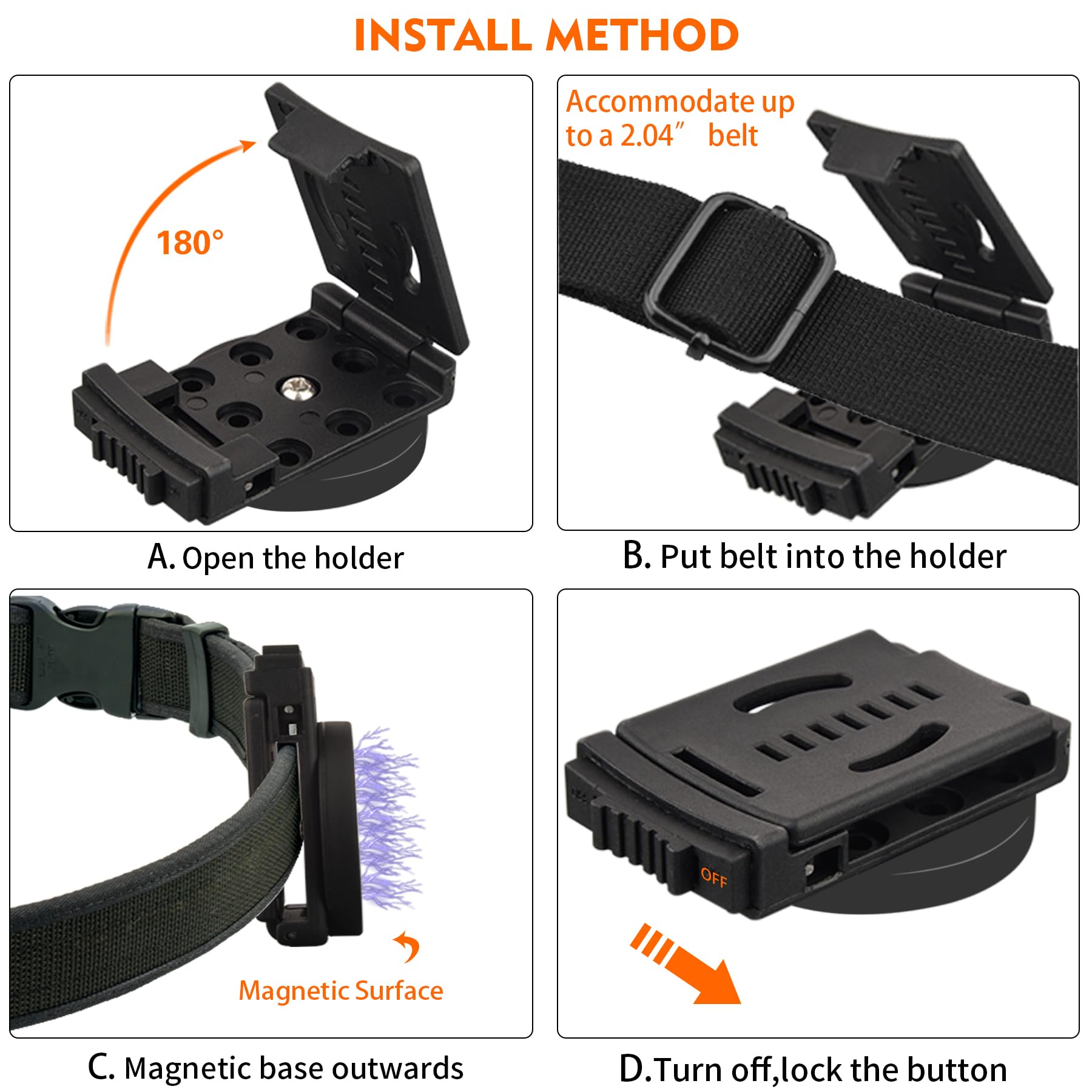 Durable MUTUACTOR magnetic holster ready for daily use