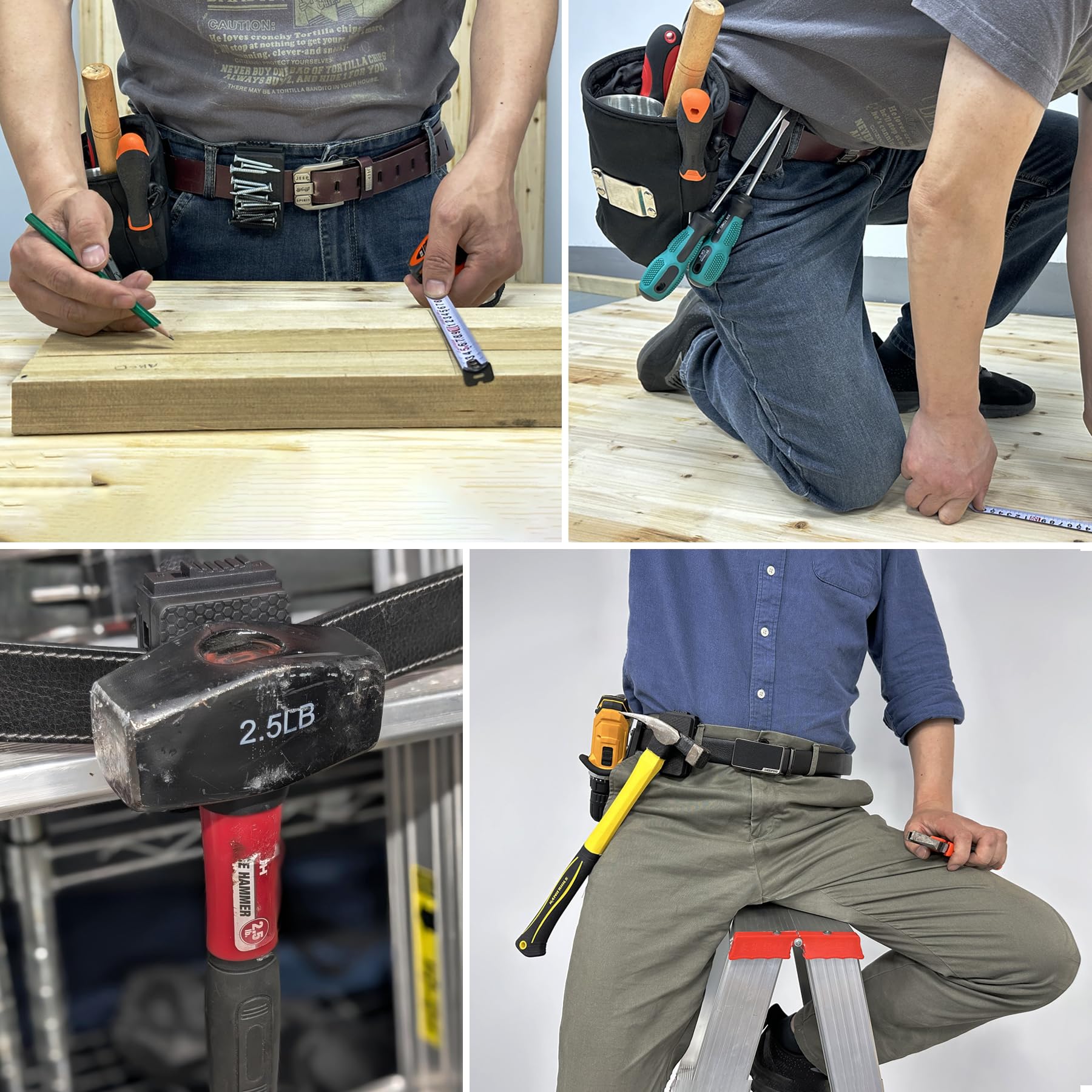 MUTUACTOR tool-storage clip organizing hardware on the job