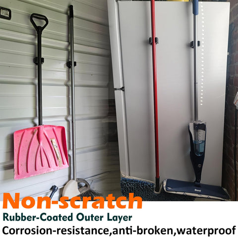 MUTUACTOR wall-mount instant install keeps brooms within easy reach