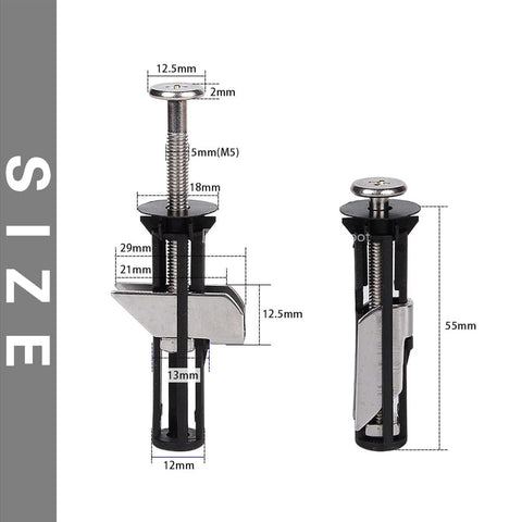 MUU seat bolts top tightening for screwdriver or hand install
