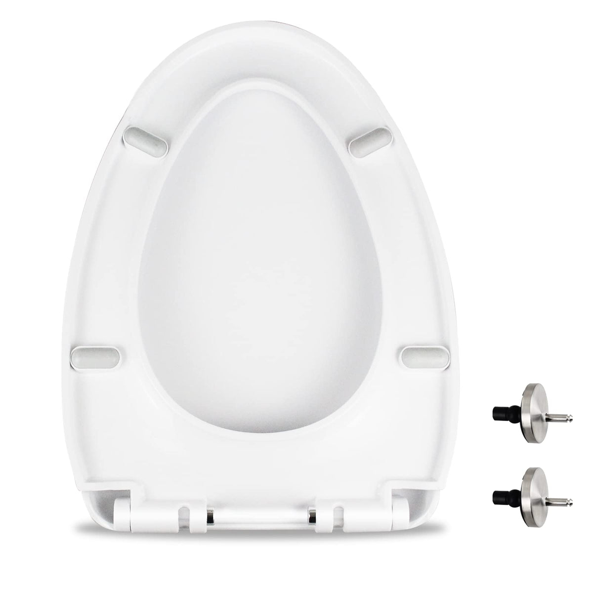 MUU slow close white toilet seat for quiet operation