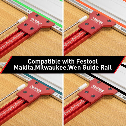 MUWOOD compatible with Festool, Makita, Milwaukee guides for seamless integration.