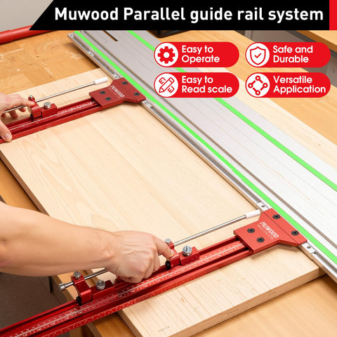 MUWOOD standard and narrow cuts scales for 0–48 inches versatility.