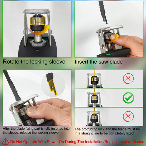 Muylux cordless reciprocating saw cutting PVC piping efficiently.