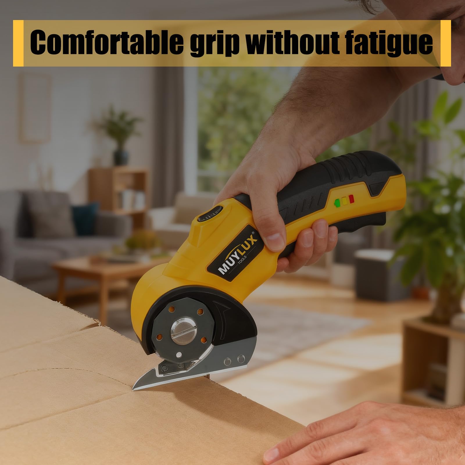 Muylux rechargeable battery supports long crafting sessions without interruptions