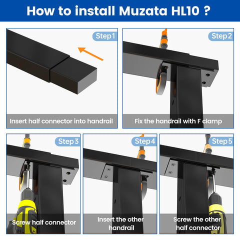 Muzata cable railing kits CB04 CB17 ready for quick system pairing