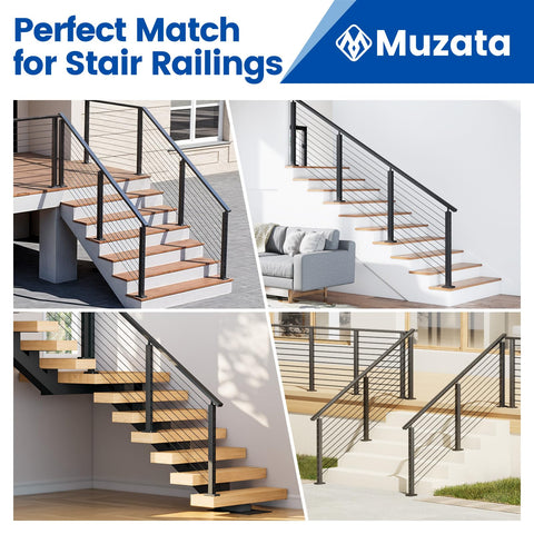 Muzata CB17 cable railing kit ensures reliable tension and easy installation