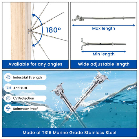 Muzata CK07 stainless steel deck screws ready for corrosion-resistant railing assembly.