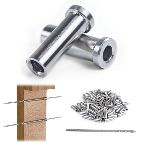 Muzata CR13 protective sleeve on wood post level protects wire from friction wear.