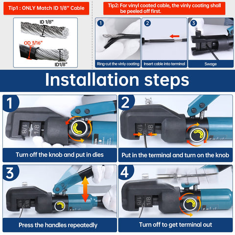 Muzata tool rotated head eases installation in tight spots