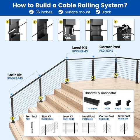 Muzata no handrail setup emphasizes post-only railing design