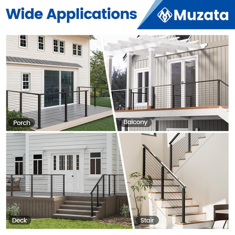Muzata note: handrail not included, perfect for customization and future upgrades.