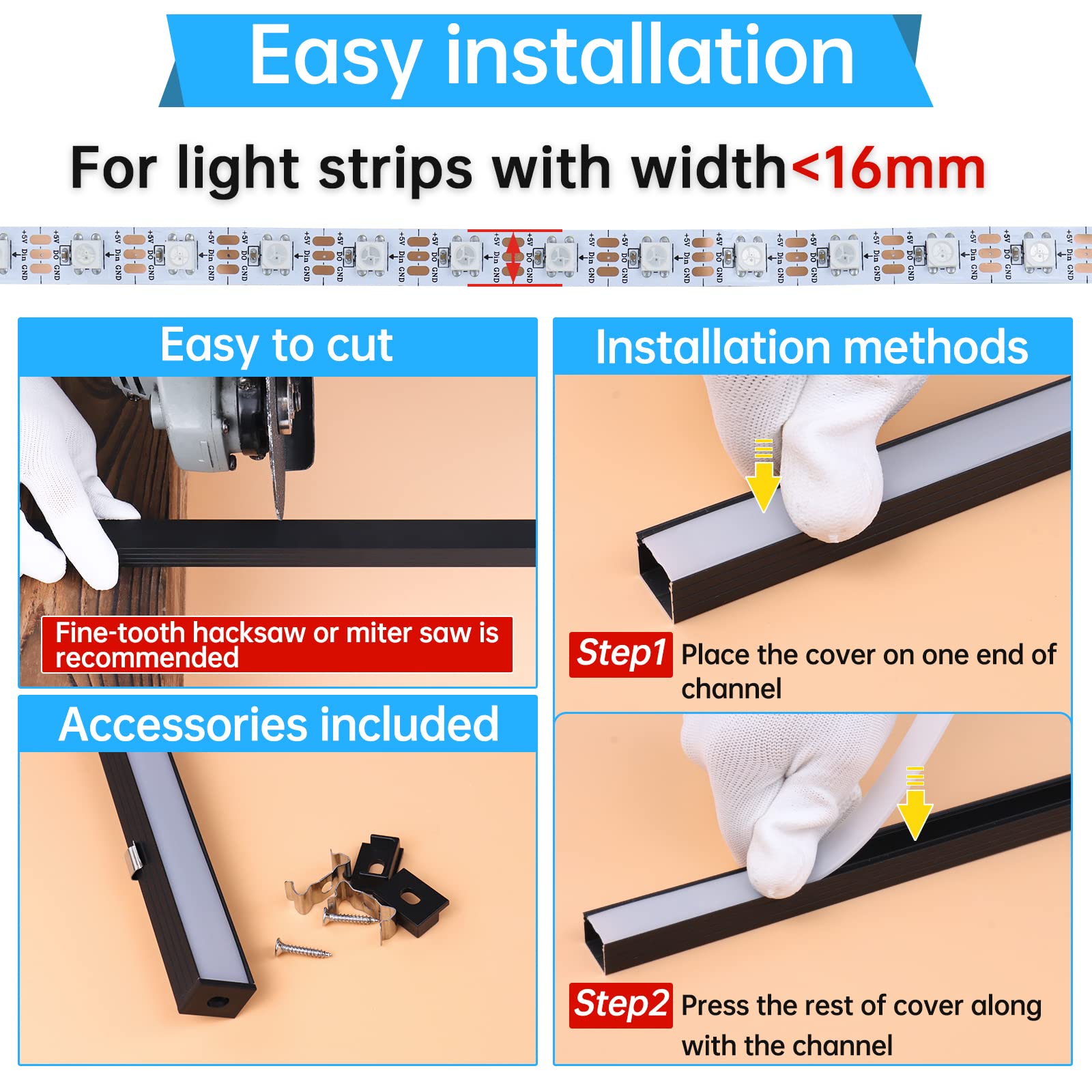 Screws and hardware for durable indoor or outdoor setups.
