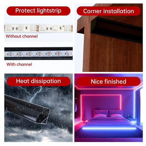Muzata smoky black diffuser reduces glare while delivering balanced light.