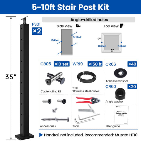 Muzata CB05 swageless kit enables quick, tool-free installation