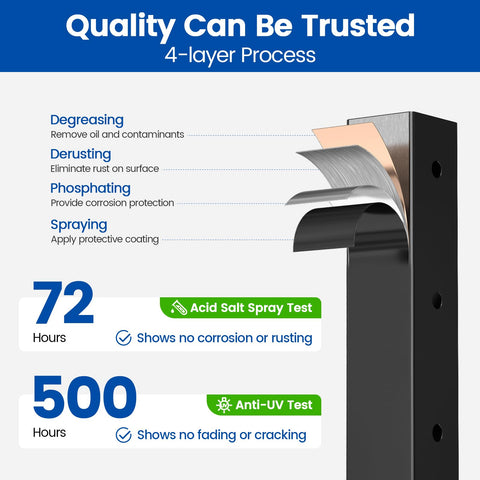 Muzata T304 stainless steel post for durable indoor-outdoor use