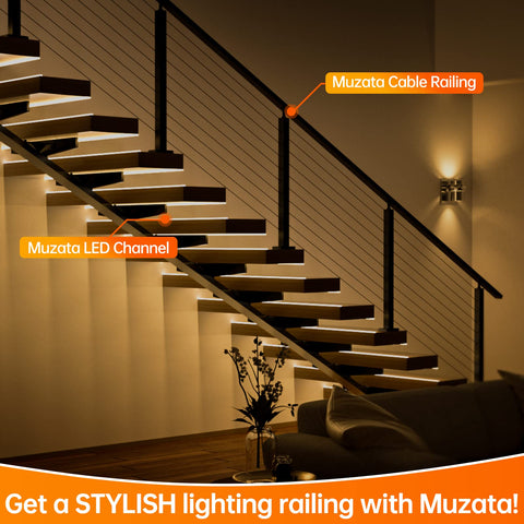 Muzata U106 bendable channel for curved installations.