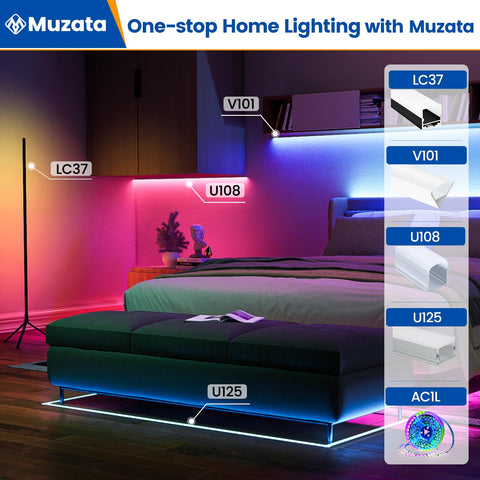 Six-pack U108 1-meter channels for multiple spaces and layouts.