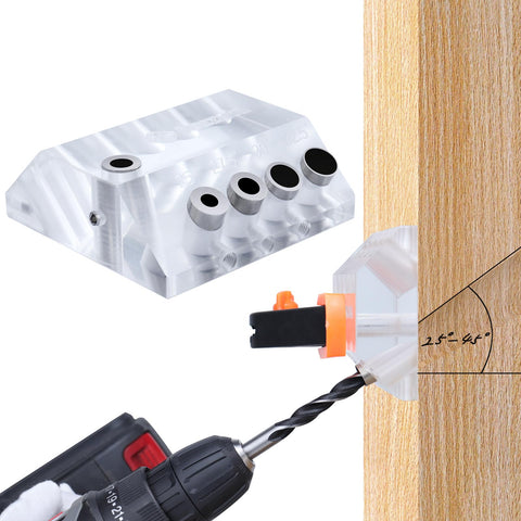 Muzata upgraded multi-angle drill guide jig for precise cable railing drilling
