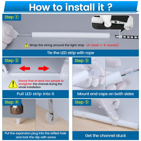 Installation guide video for Muzata USC2 LED channel