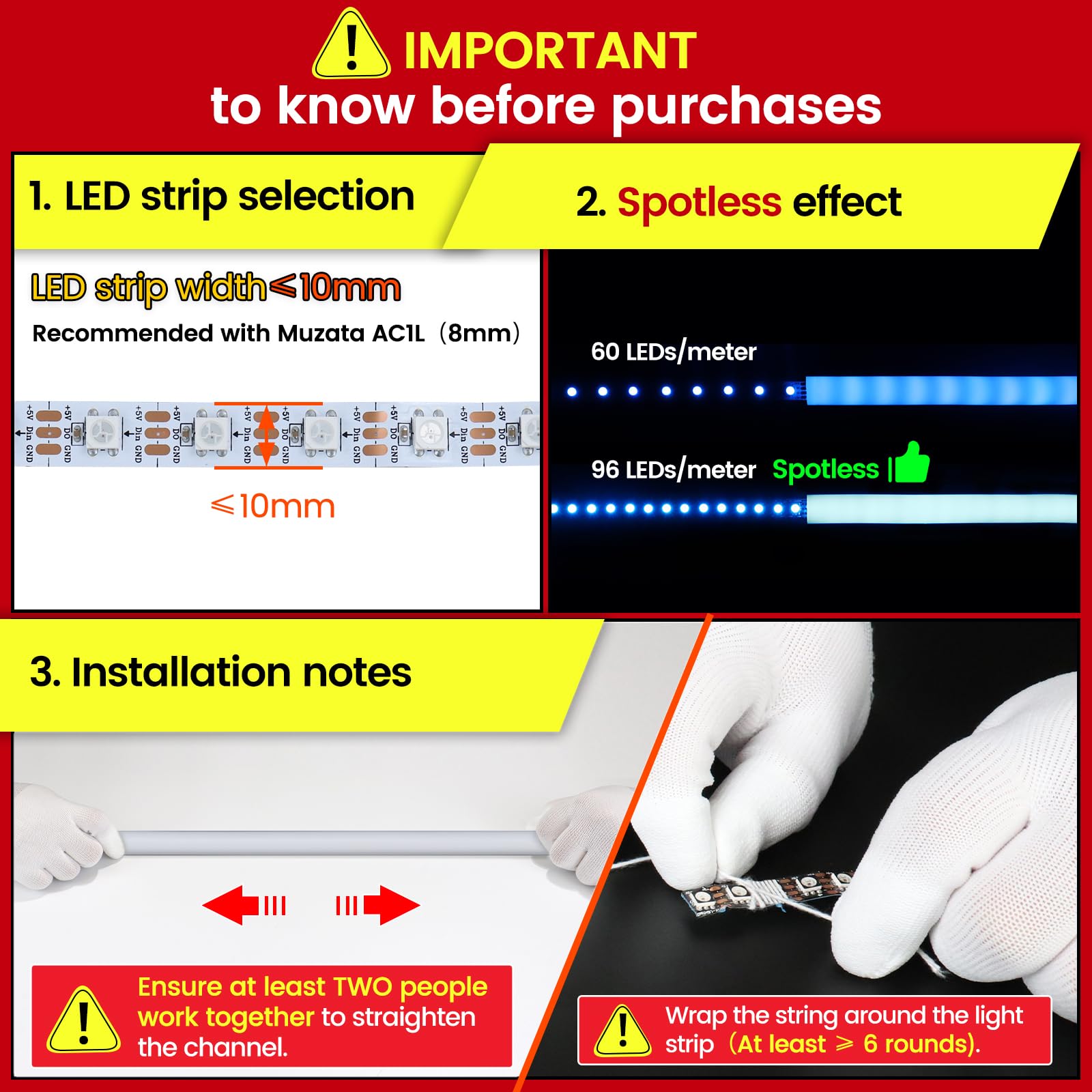 Flexible Muzata USC2 LED channel bending to fit unique shapes