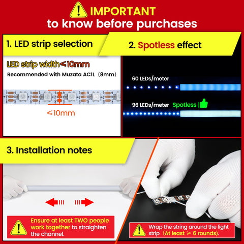 Flexible Muzata USC2 LED channel bending to fit unique shapes