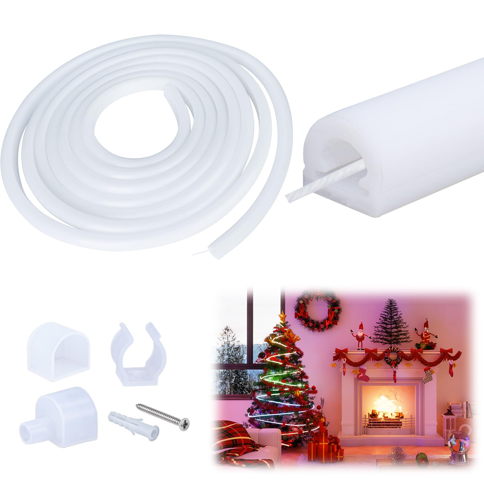 Muzata USC2 silicone LED channel ready for flexible lighting setup