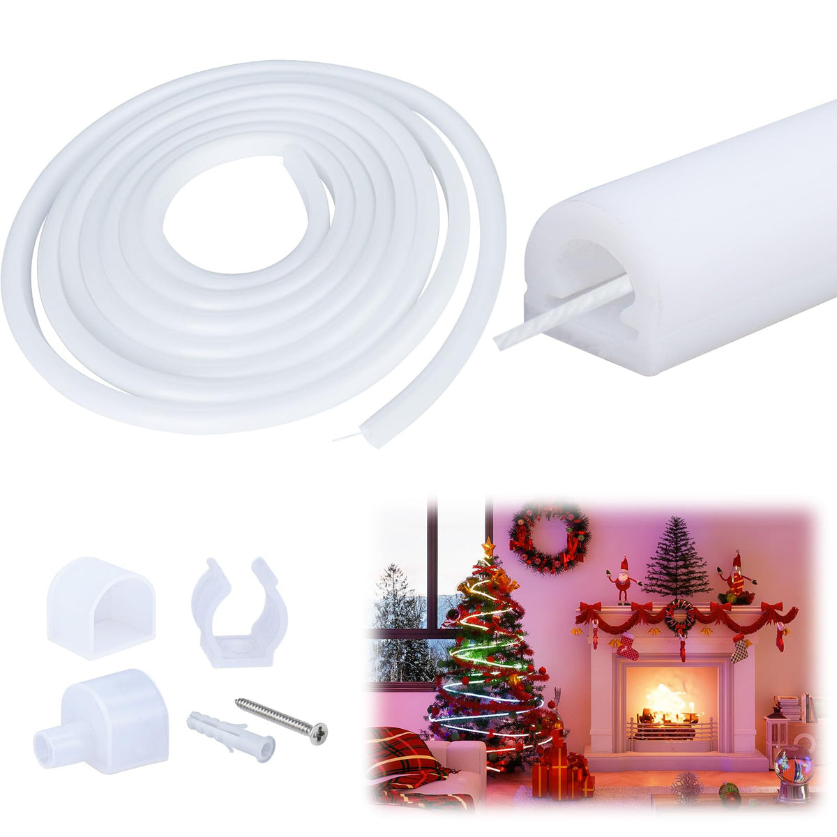 Muzata USC2 silicone LED channel ready for flexible lighting setup
