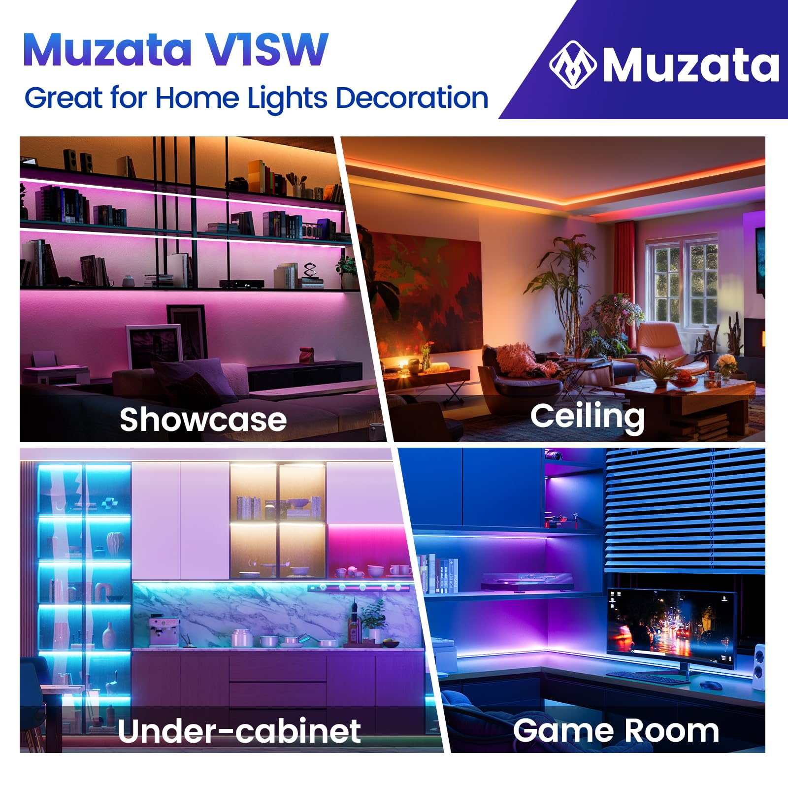 Muzata V1SW extension-ready channel for longer lighting runs