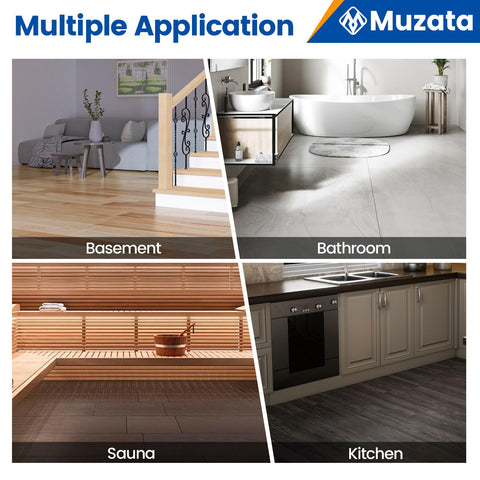 Durable polyethylene Muzata membrane provides long-lasting moisture protection.