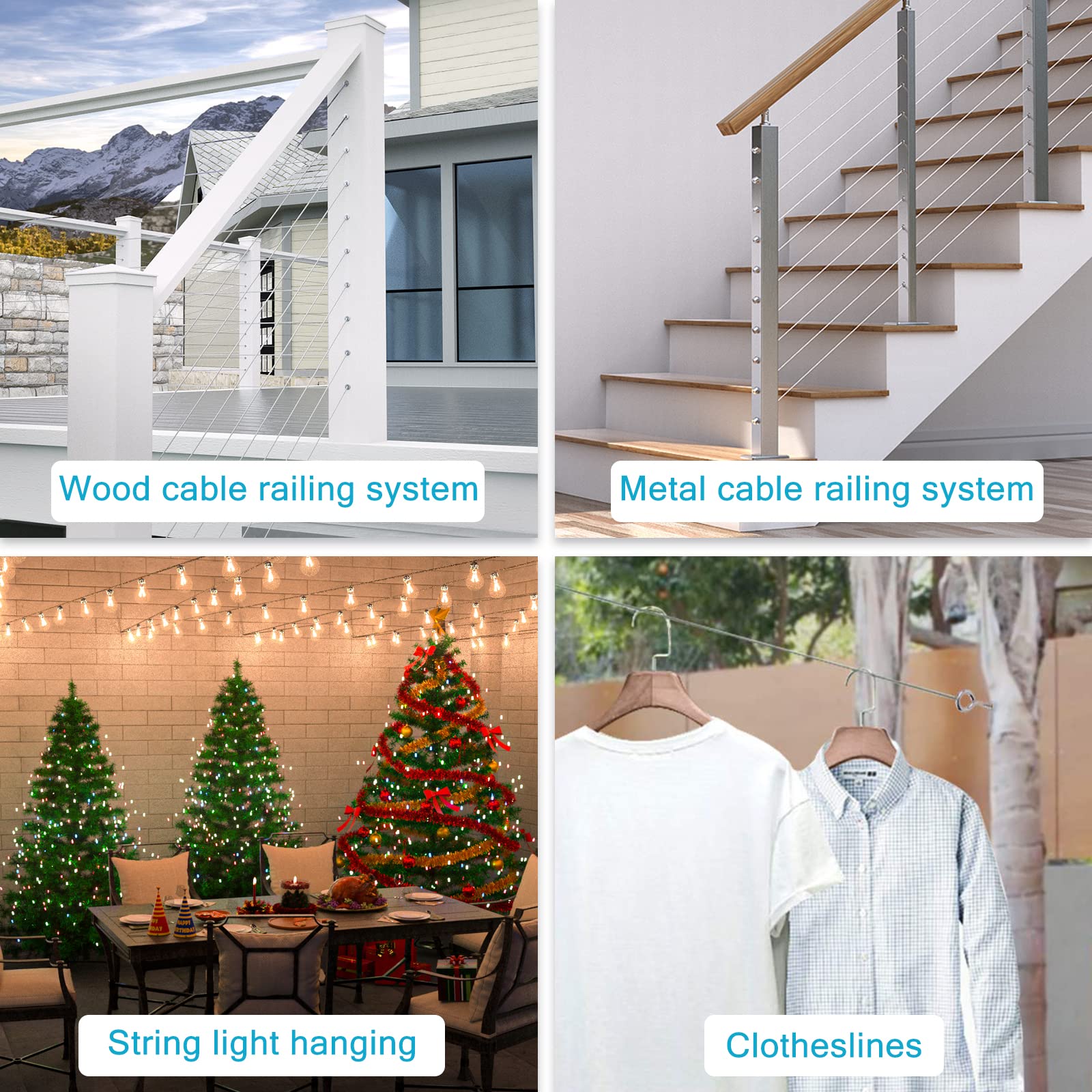 Muzata WR02 deck railing installation image demonstrates clean, professional setup.
