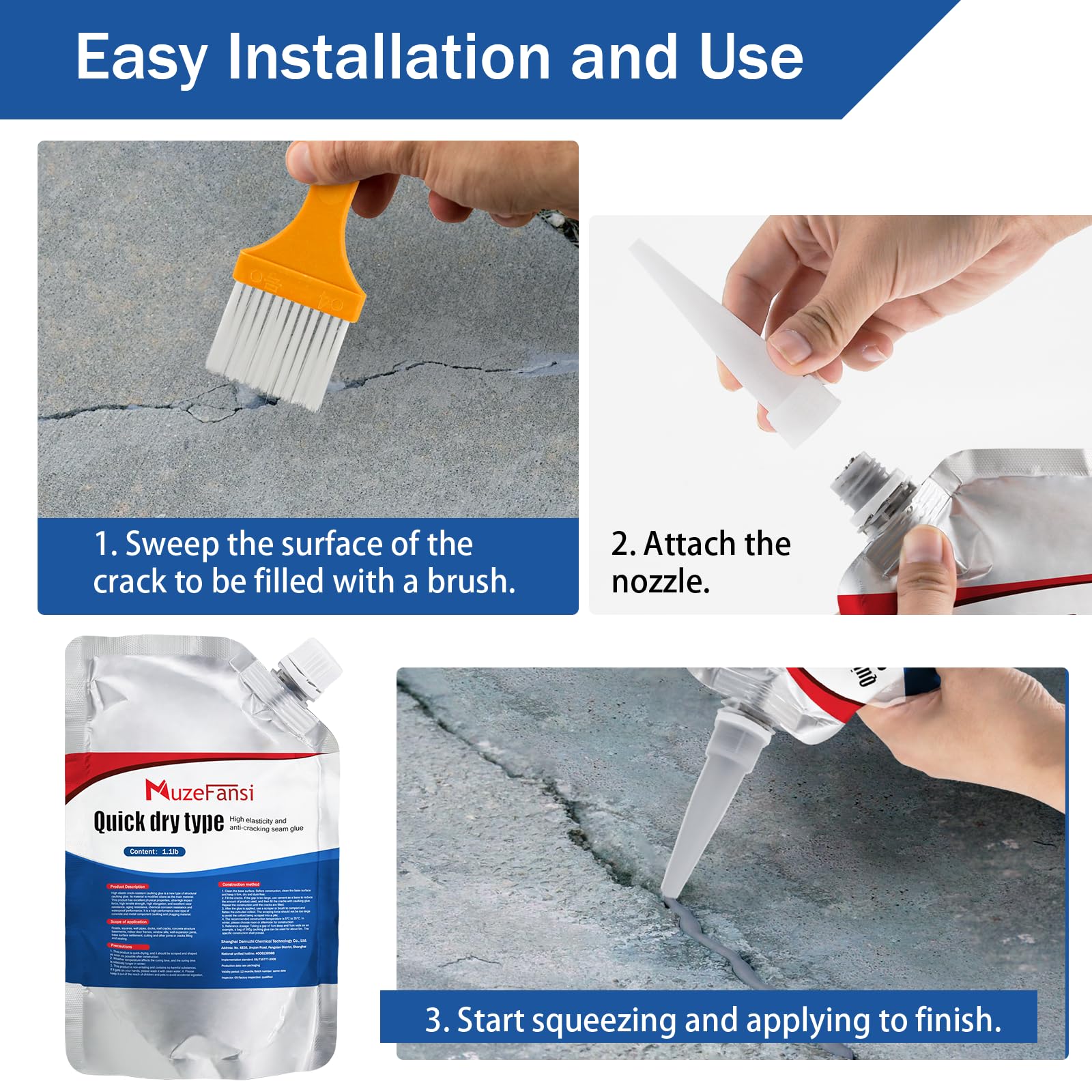 MuzeFansi cures with strong adhesion for high-traffic areas.