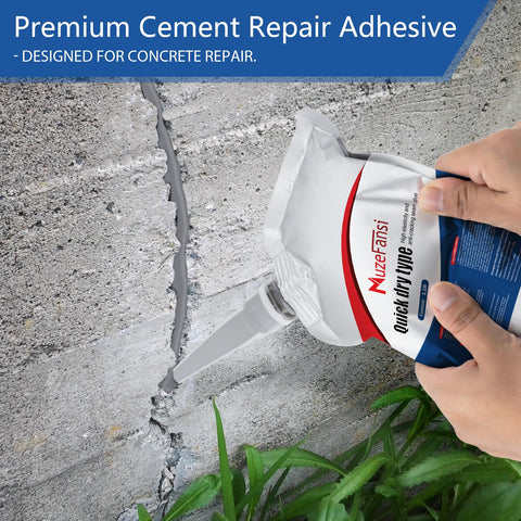 MuzeFansi cement crack sealant application nozzle enables smooth, even filling.