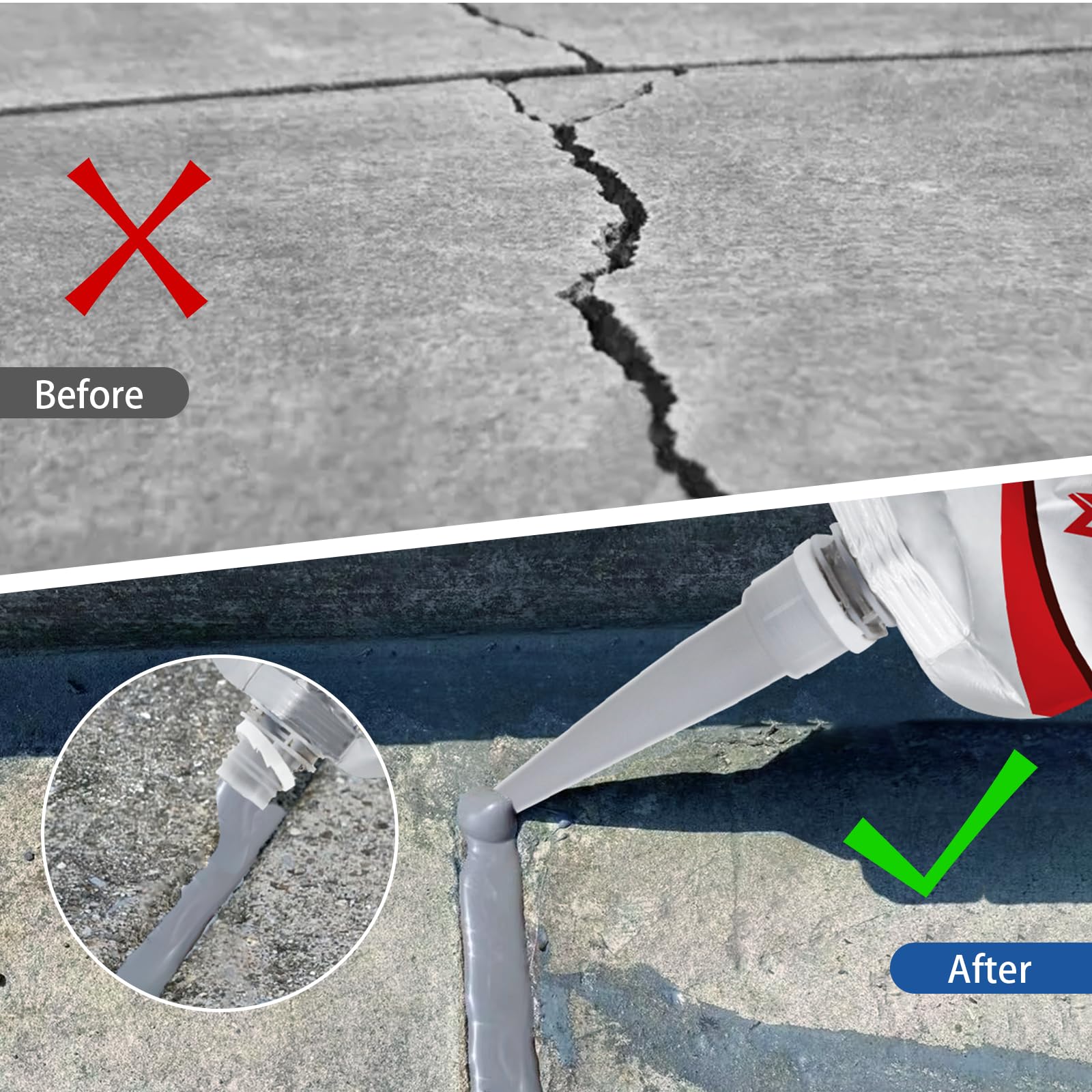 MuzeFansi sealant provides lasting waterproof protection on concrete surfaces.
