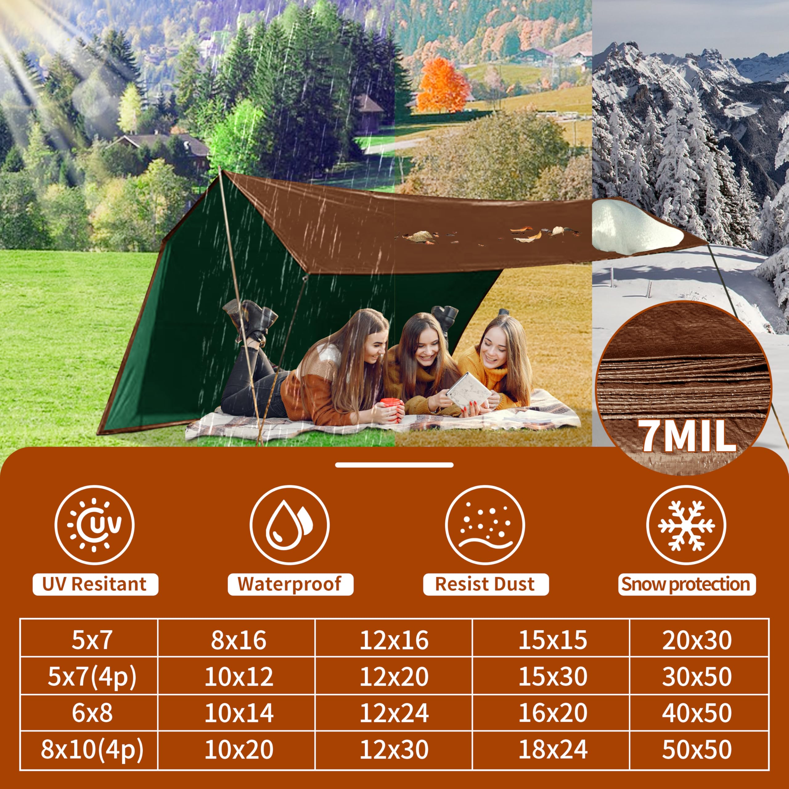 MVPNET tarp is portable and durable for emergencies and outdoor work.