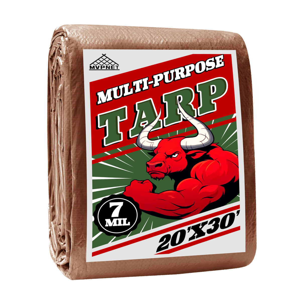 MVPNET tarp 20x30ft waterproof cover shields gear during travel and camping