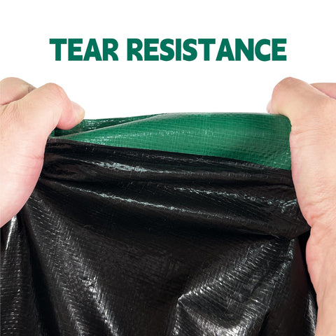 MVPNET tarp double-sided coating ensures full waterproof protection at finished size