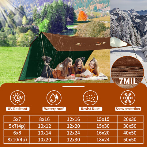 MVPNET 7mil tarp delivers durable protection in harsh weather