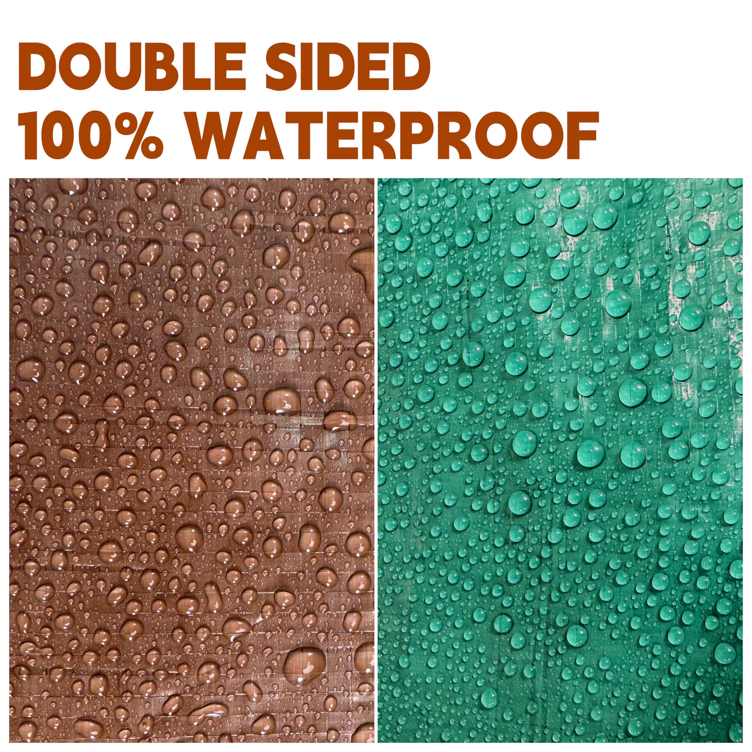 MVPNET tarp with grommets and reinforced edges withstands wind and setup