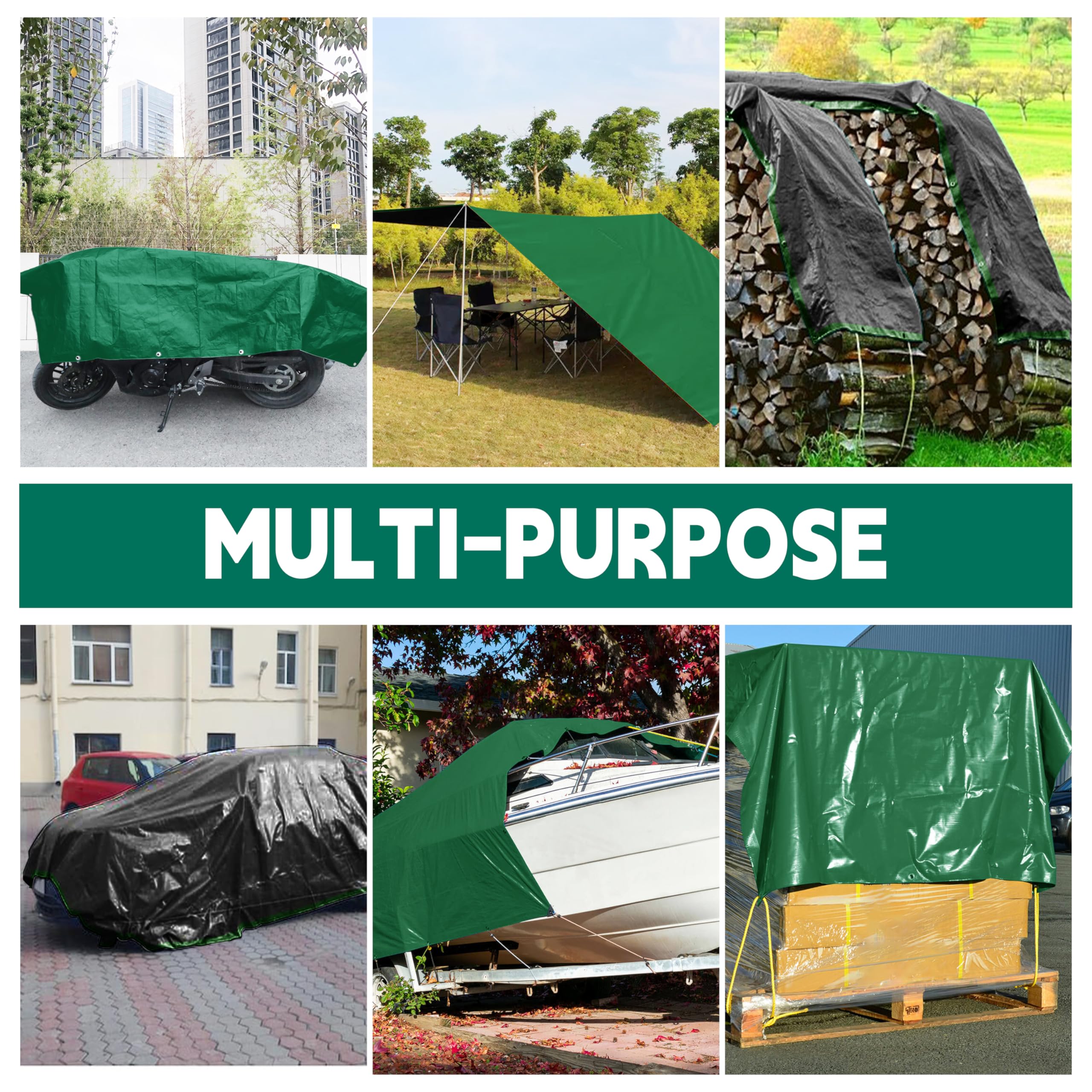 MVPNET tarp UV-resistant material helps resist sun damage on outdoor setups